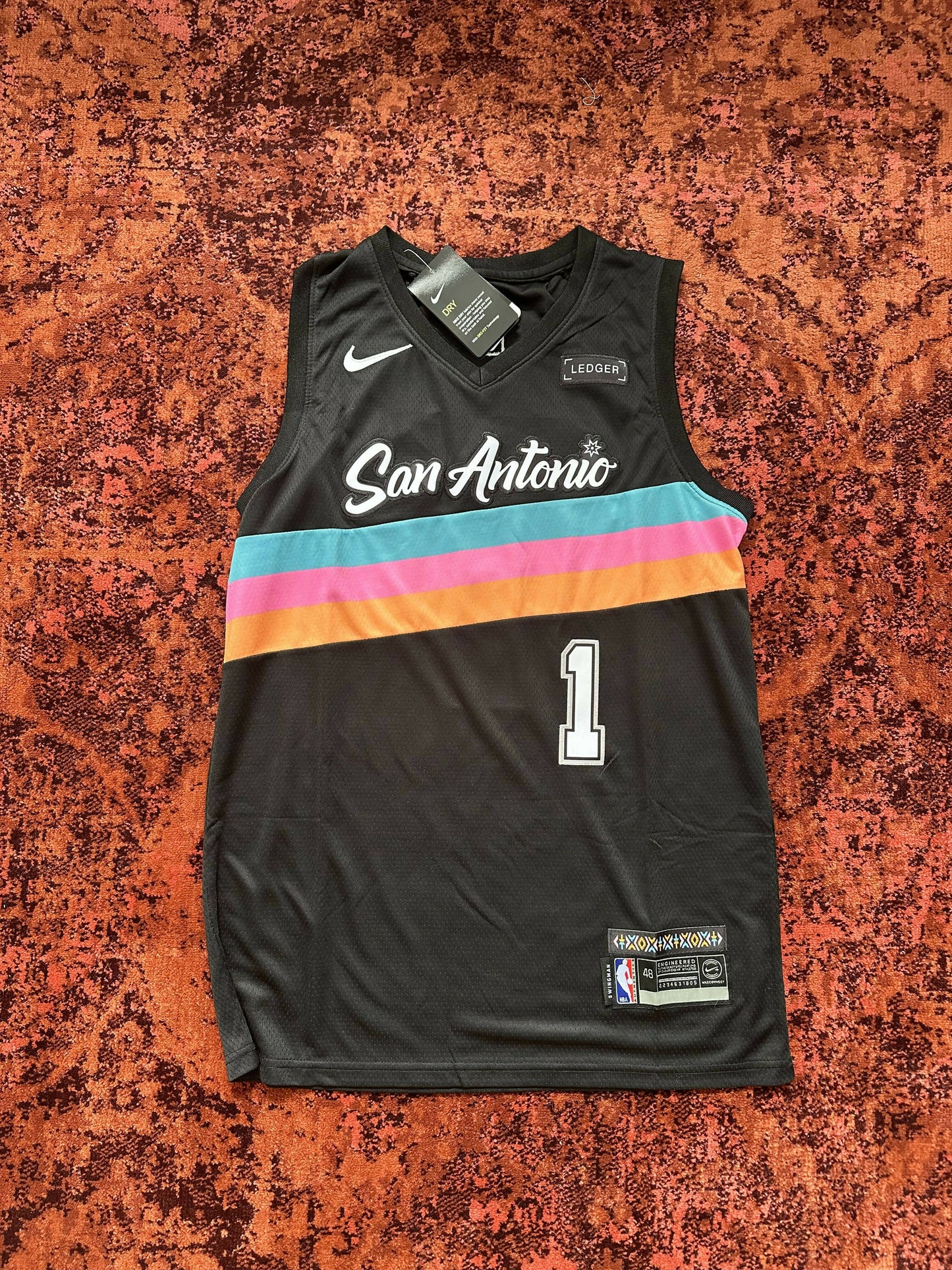 San Antonio Spurs Wembanyama Jersey - Medium